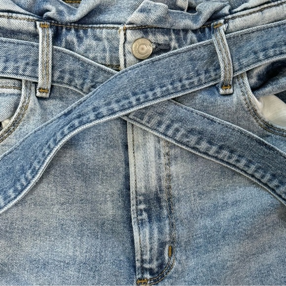 Abercrombie & Fitch Belted Ultra High Rise Super Skinny Ankle Jeans - Picture 6 of 10